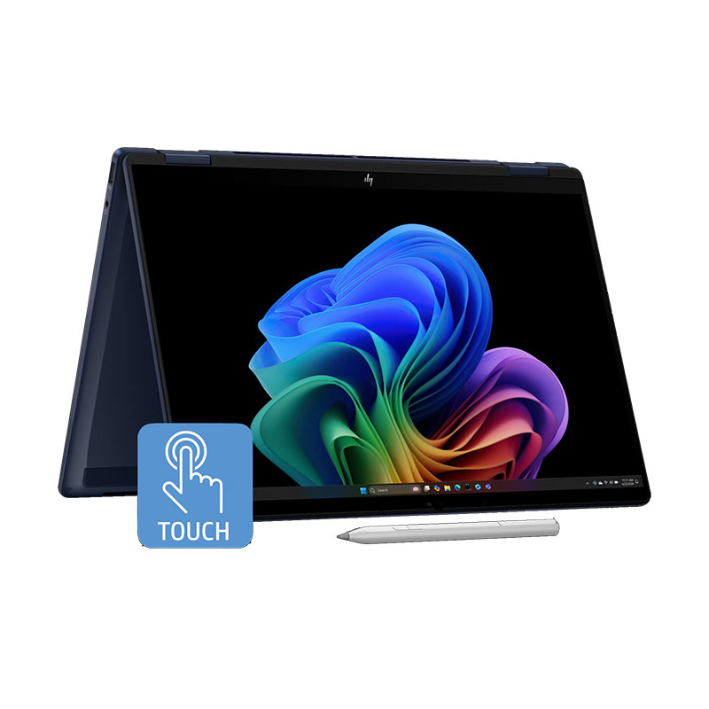 Picture of HP OmniBook X Flip - Intel Core Ultra 7 258V 14" (35.6 cm) 14-fm0029TU Thin & Light Laptop (32GB/ 1TB SSD/ Diagonal 3K OLED, UWVA Touch Display/ Intel Arc Graphics/ Windows 11 Home/ Backlit Keyboard/ Camera Privacy Shutter/ MS Office 2024/ 1 Year Warranty/ Atmospheric Blue/ 1.38 kg)
